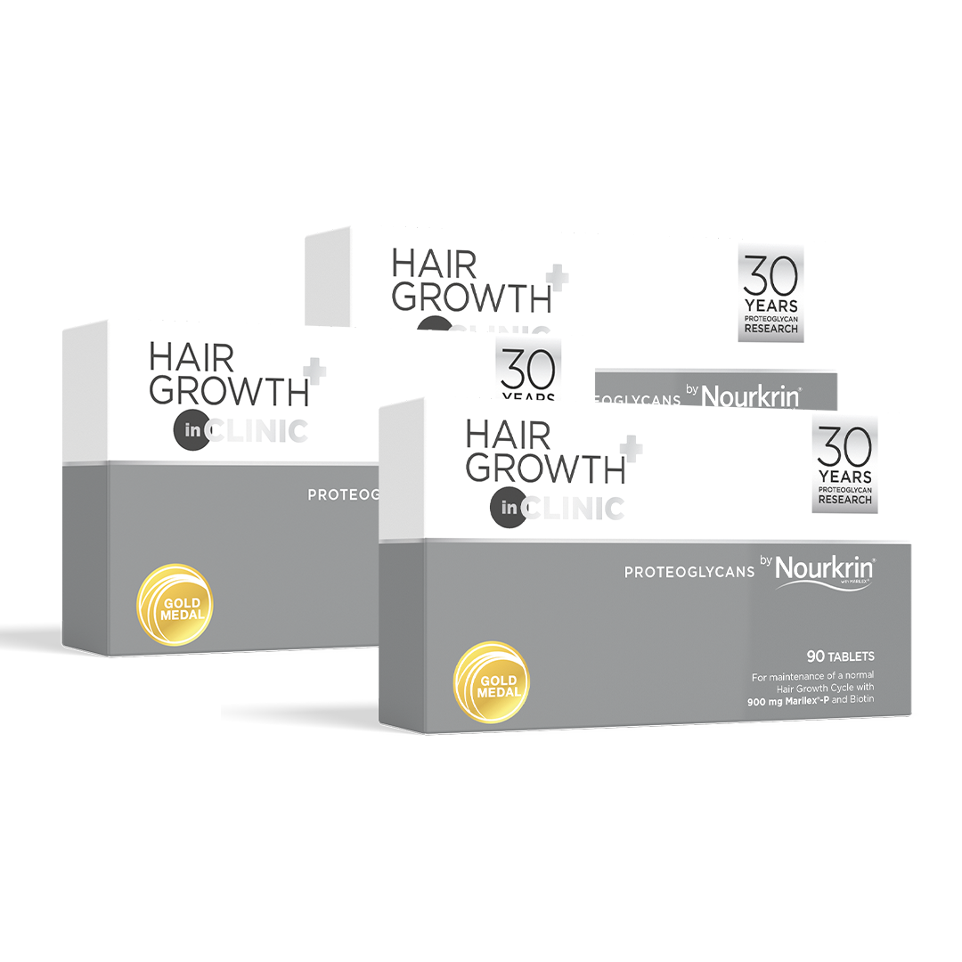 Nourkrin InClinic Hair Growth+ 3 Box Bundle Promo