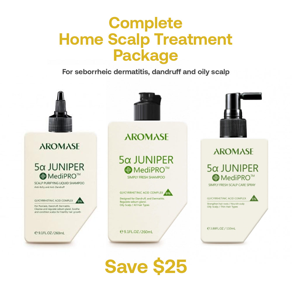 Complete Home Scalp Treatment Package for Seborrheic Dermatitis, Dandruff and Oily scalp